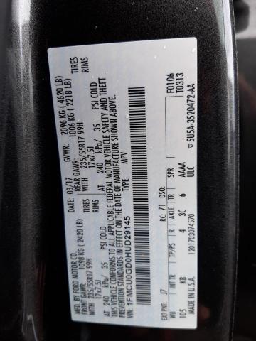 Photo 10 from auction – 2017 FORD ESCAPE SE with VIN 1FMCU0GD0HUD29145