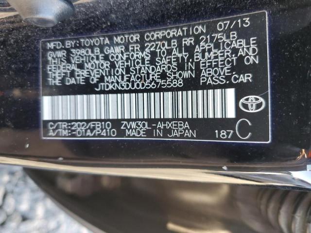 Photo 10 from auction – 2013 TOYOTA PRIUS with VIN JTDKN3DU0D5675588