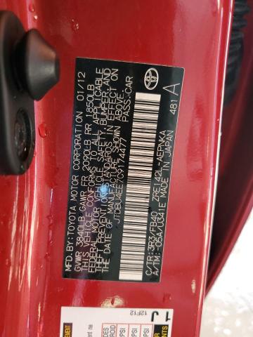 Photo 10 from auction – 2012 TOYOTA COROLLA BA with VIN JTDBU4EE7C9174477