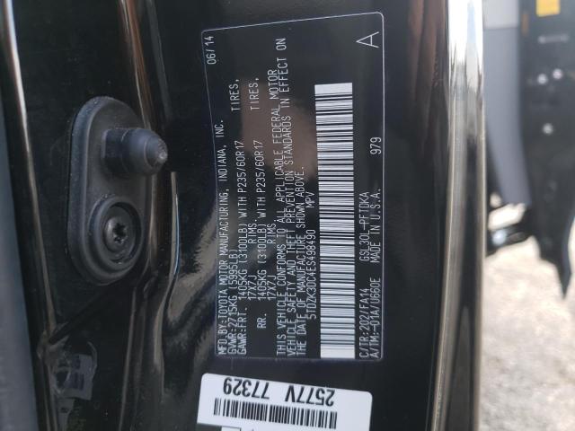 Photo 10 from auction – 2014 TOYOTA SIENNA with VIN 5TDZK3DC4ES498490
