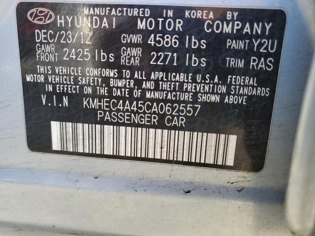 Photo 10 from auction – 2012 HYUNDAI SONATA HYB with VIN KMHEC4A45CA062557