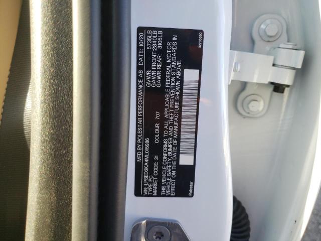 Photo 10 from auction – 2021 POLESTAR 2 with VIN LPSED3KA4ML015986