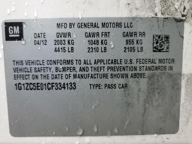 Photo 10 from auction – 2012 CHEVROLET MALIBU 1LT with VIN 1G1ZC5E01CF334133