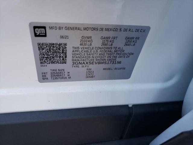 Photo 10 from auction – 2021 CHEVROLET EQUINOX LS with VIN 3GNAXSEV8MS173156