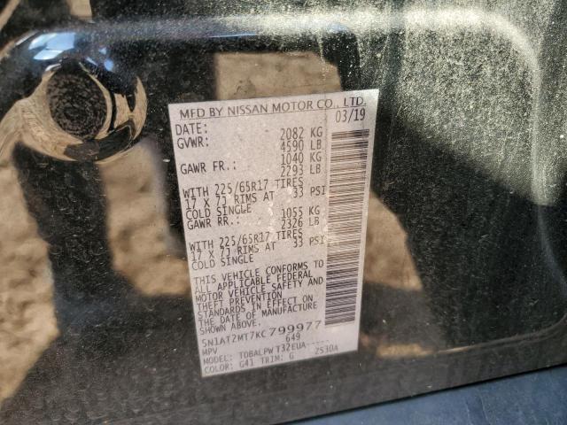 Photo 10 from auction – 2019 NISSAN ROGUE S with VIN 5N1AT2MT7KC799977