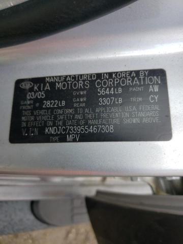 Photo 10 from auction – 2005 KIA SORENTO EX with VIN KNDJC733955467308