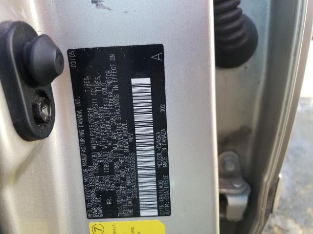 Photo 10 from auction – 2005 LEXUS RX 330 with VIN 2T2GA31U05C030655