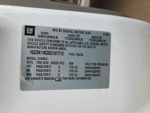 Photo 10 from auction – 2009 CHEVROLET silverado with VIN 1GCEK14C09Z187713