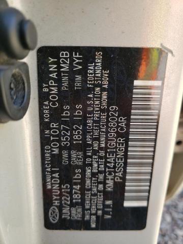 Photo 10 from auction – 2016 HYUNDAI ACCENT SE with VIN KMHCT4AE1GU968029
