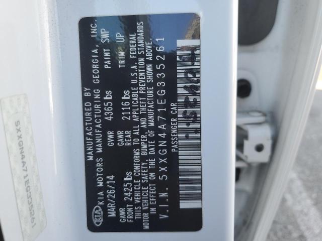 Photo 10 from auction – 2014 KIA OPTIMA EX with VIN 5XXGN4A71EG335261
