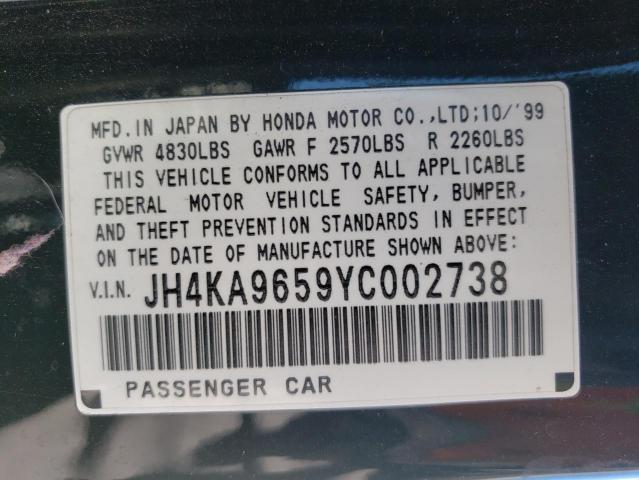 Photo 10 from auction – 2000 ACURA 3.5RL with VIN JH4KA9659YC002738