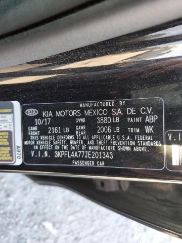 Photo 10 from auction – 2018 KIA FORTE LX with VIN 3KPFL4A77JE201343