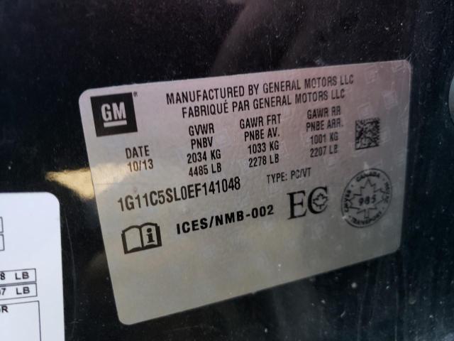 Photo 10 from auction – 2014 CHEVROLET MALIBU 1LT with VIN 1G11C5SL0EF141048