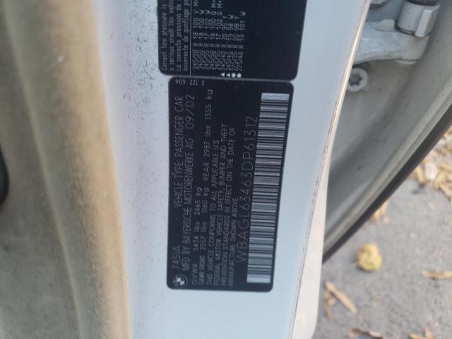 صورة رقم 10 من المزاد - 2003 BMW 745 I مع VIN WBAGL63463DP61312