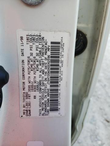 Photo 10 from auction – 1999 LEXUS LX 470 with VIN JT6HT00W3X0042596