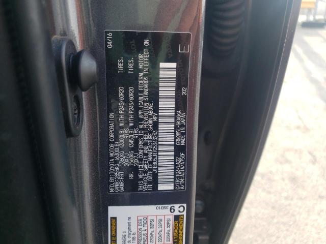 Photo 10 from auction – 2016 TOYOTA 4RUNNER SR with VIN JTEBU5JR7G5343243