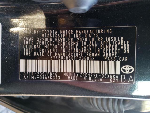 Photo 10 from auction – 2015 TOYOTA COROLLA L with VIN 5YFBURHE0FP266053