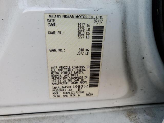 Photo 10 from auction – 2017 NISSAN ALTIMA 2.5 with VIN 1N4AL3AP7HC198052