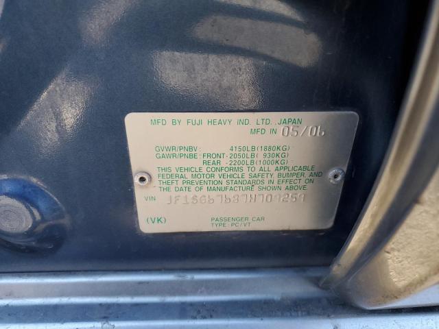 Photo 10 from auction – 2007 SUBARU FORESTER 2 with VIN JF1SG67687H709259