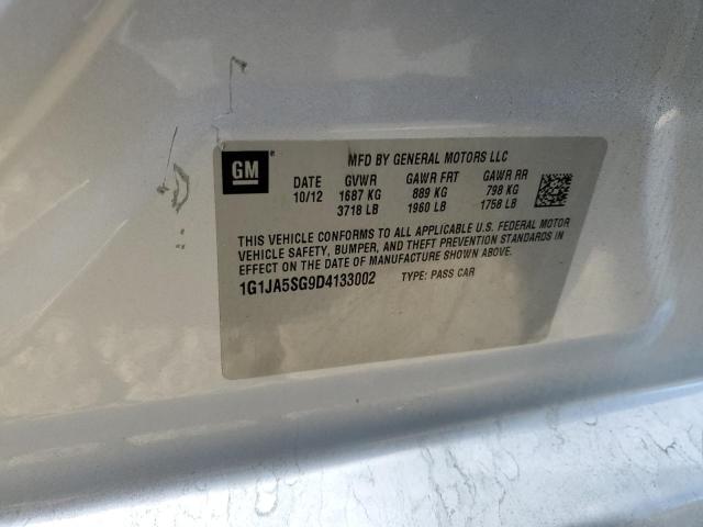 Photo 10 from auction – 2013 CHEVROLET SONIC LS with VIN 1G1JA5SG9D4133002