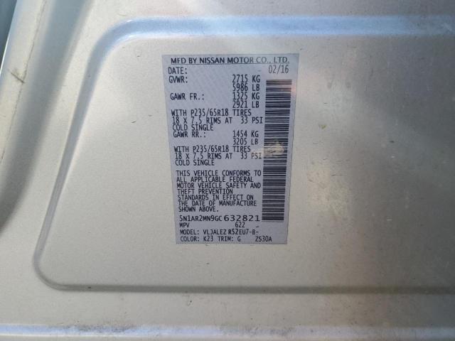 Photo 10 from auction – 2016 NISSAN PATHFINDER with VIN 5N1AR2MN9GC632821