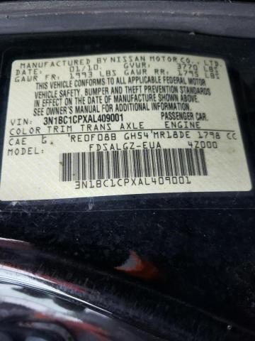 Photo 10 from auction – 2010 NISSAN VERSA with VIN 3N1BC1CPXAL409001