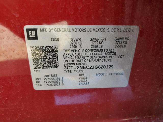 Photo 10 from auction – 2018 GMC SIERRA K15 with VIN 3GTU2NEC2JG620129