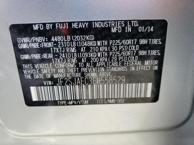 Photo 10 from auction – 2014 SUBARU FORESTER 2 with VIN JF2SJAEC3EH558529