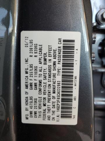 Photo 10 from auction – 2012 HONDA ACCORD EXL with VIN 1HGCP3F85CA032983