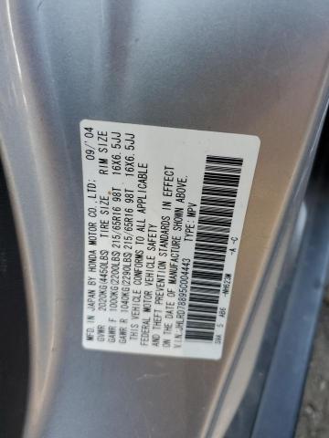 Photo 10 from auction – 2005 HONDA CR-V EX with VIN JHLRD78895C004443