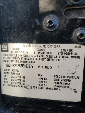 Photo 10 from auction – 2005 CHEVROLET SILVERADO with VIN 1GCHK29285E107272