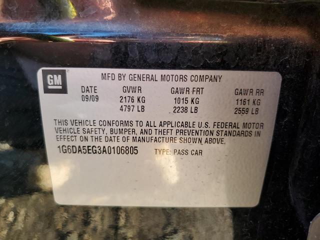 Photo 10 from auction – 2010 CADILLAC CTS with VIN 1G6DA5EG3A0106805
