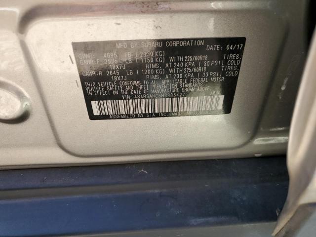 Photo 10 from auction – 2017 SUBARU OUTBACK 2. with VIN 4S4BSANC5H3385427