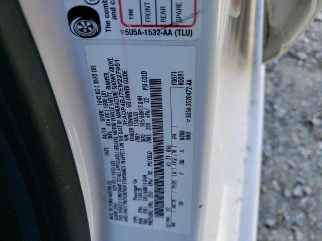 Photo 10 from auction – 2014 FORD FIESTA SE with VIN 3FADP4BJ7EM227951