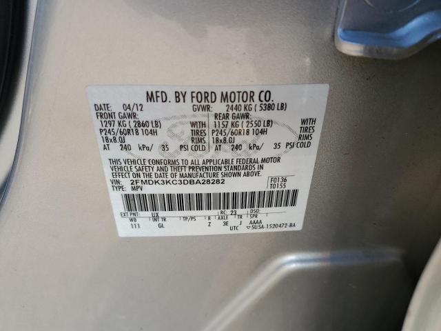 Photo 10 from auction – 2013 FORD EDGE LIMIT with VIN 2FMDK3KC3DBA28282