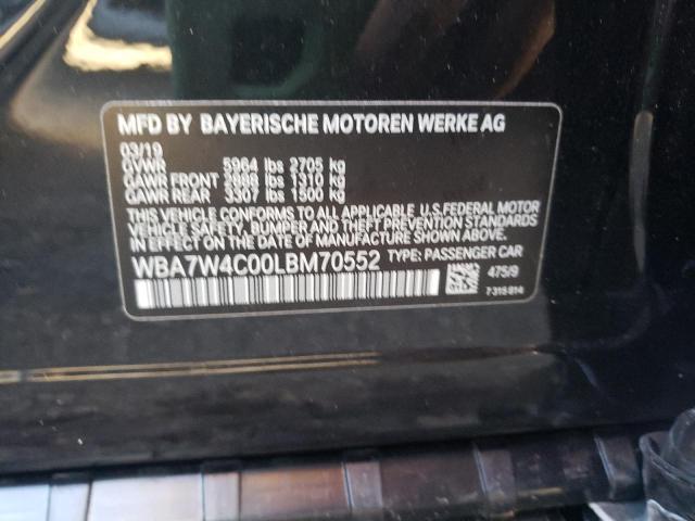 Photo 10 from auction – 2020 BMW 745XE with VIN WBA7W4C00LBM70552