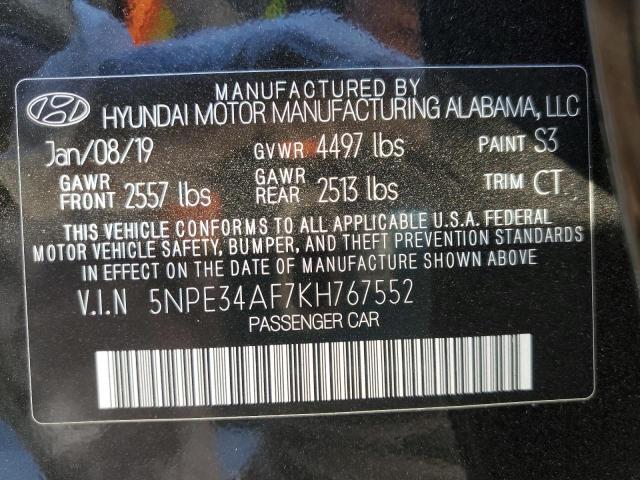 Photo 10 from auction – 2019 HYUNDAI SONATA LIM with VIN 5NPE34AF7KH767552
