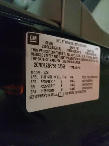 Photo 10 from auction – 2006 CHEVROLET EQUINOX LT with VIN 2CNDL73F766102568