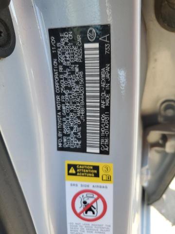 Photo 10 from auction – 2010 LEXUS HS 250H with VIN JTHBB1BA4A2015698