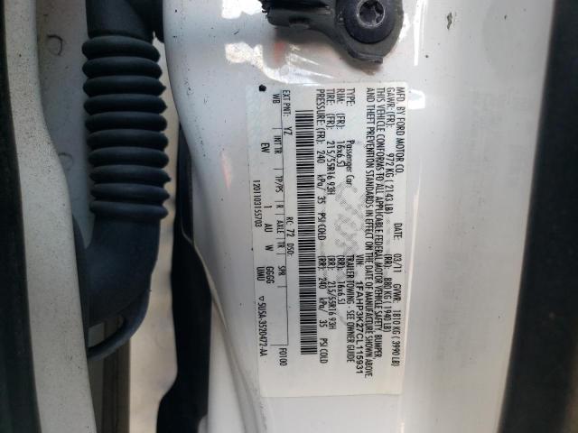 Photo 10 from auction – 2012 FORD FOCUS SE with VIN 1FAHP3K27CL115931