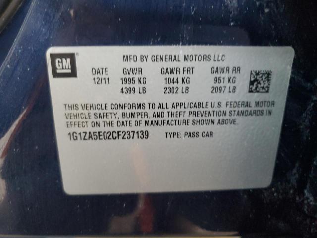 Photo 10 from auction – 2012 CHEVROLET MALIBU LS with VIN 1G1ZA5E02CF237139