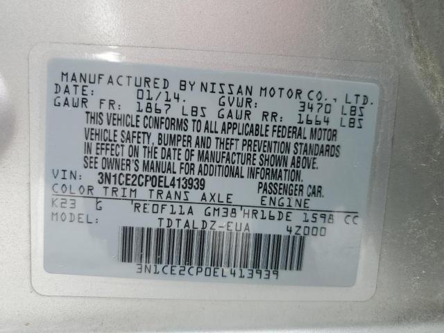Photo 10 from auction – 2014 NISSAN VERSA NOTE with VIN 3N1CE2CP0EL413939