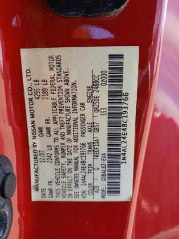 Photo 10 from auction – 2008 NISSAN ALTIMA 2.5 with VIN 1N4AL24E48C193766