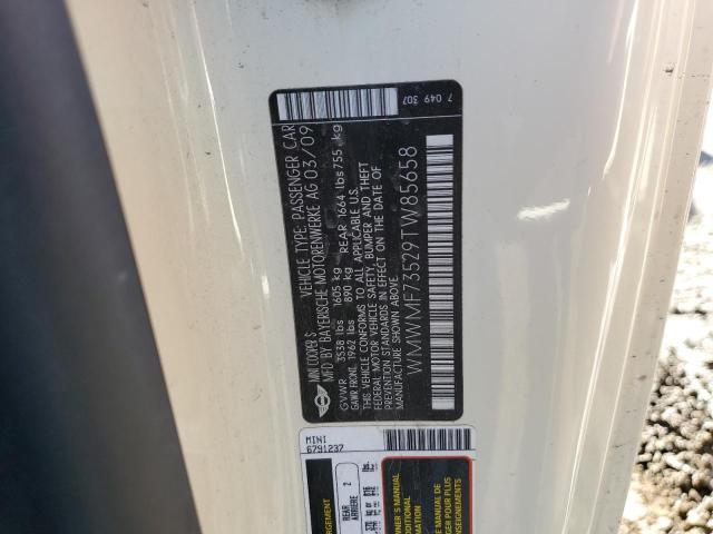 Photo 10 from auction – 2009 MINI COOPER S with VIN WMWMF73529TW85658