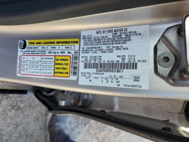 Photo 10 from auction – 2013 FORD FUSION SE with VIN 3FA6P0HR9DR318817