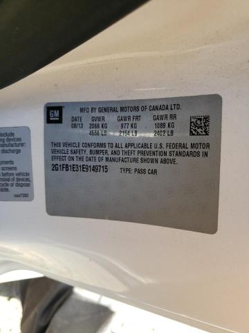 Photo 10 from auction – 2014 CHEVROLET CAMARO LT with VIN 2G1FB1E31E9149715