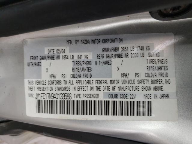 Photo 10 from auction – 2004 MAZDA RX8 with VIN JM1FE17N940133588