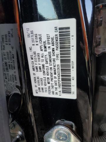 Photo 10 from auction – 2012 HONDA ACCORD SE with VIN 1HGCP2F64CA202629