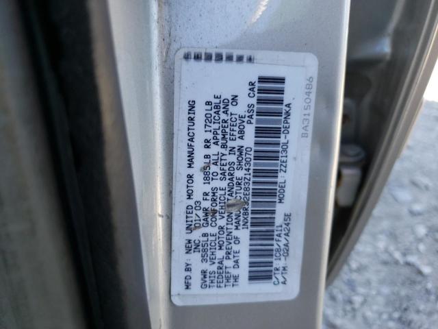 Photo 10 from auction – 2003 TOYOTA COROLLA CE with VIN 1NXBR32E83Z143070