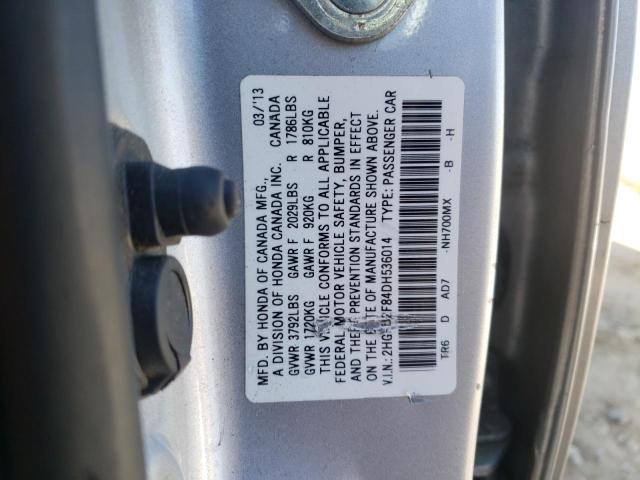 Photo 10 from auction – 2013 HONDA CIVIC EX with VIN 2HGFB2F84DH536014